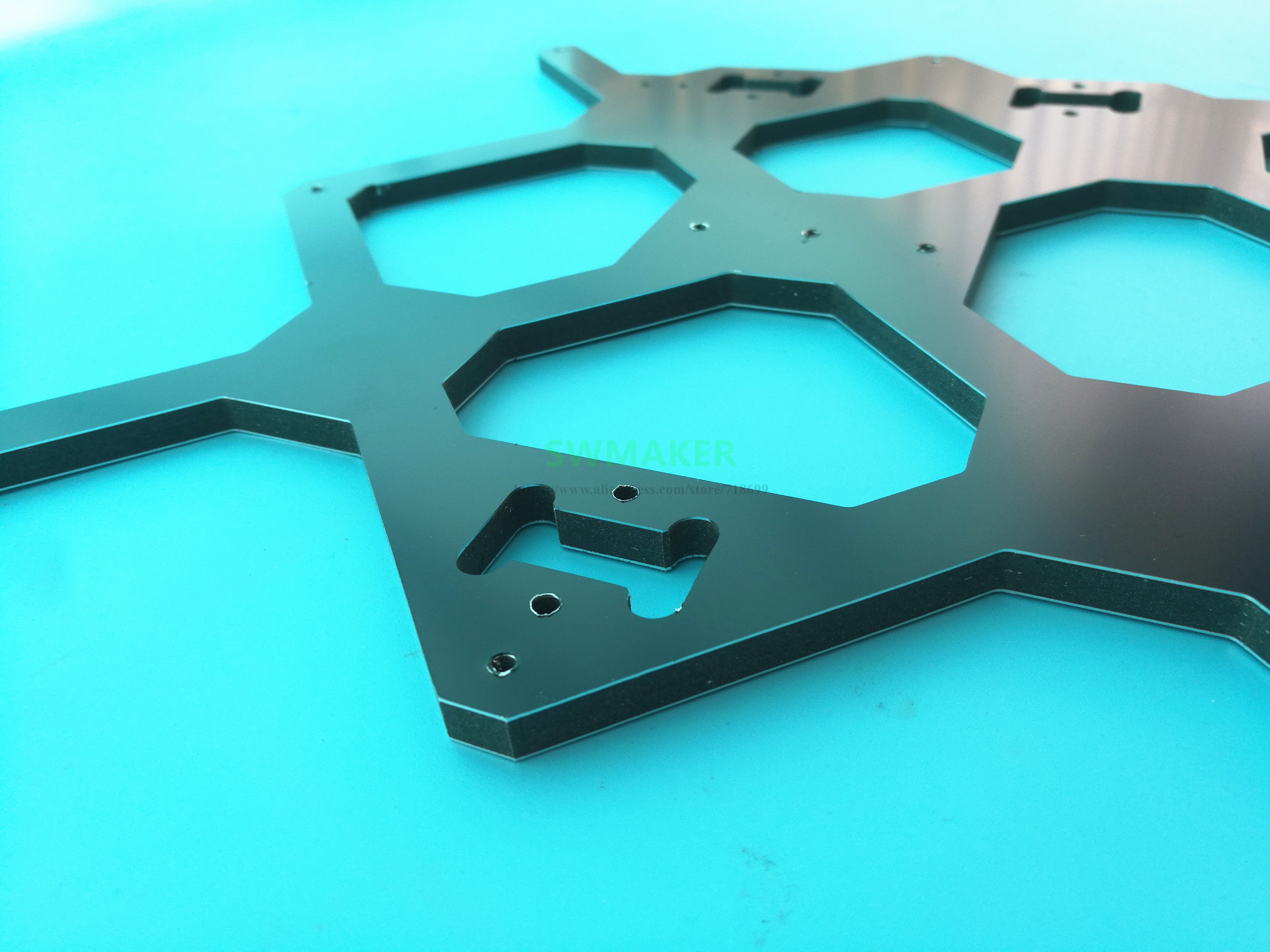 Black white Prusa i3 MK3 6mm thick Aluminium composite heated bed plate Y carriage Melamine heated plate DIY MK3 i3 3D printer