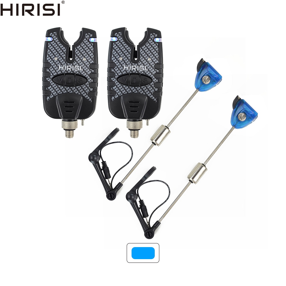 Alarmas de mordedura de pesca de carpa e iluminado LED Swinger Color azul juego de alarma para pesca de carpa