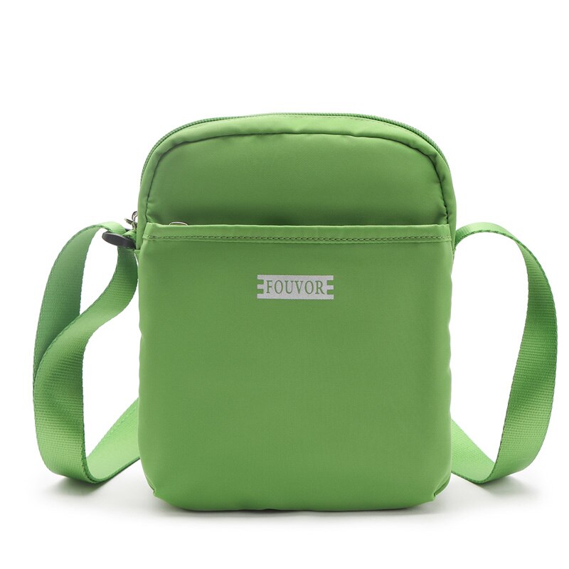 Fouvor Leuke Kleine Tas Vrouwelijke Vrouwelijke Tas Canvas Schoudertas Kleine Verse En Trendy Student Messenger Bag 2957-01: green