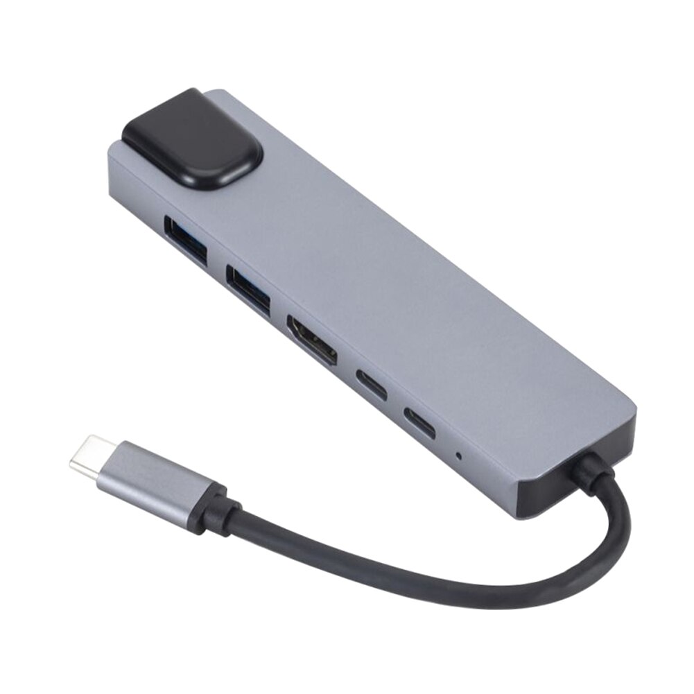 USB ekspander akcesoria komputerowe 6 w 1 Centrum USB typu C adapter z 4K HDMI USB 3.0 2.0 RJ45 Port ładowania PD