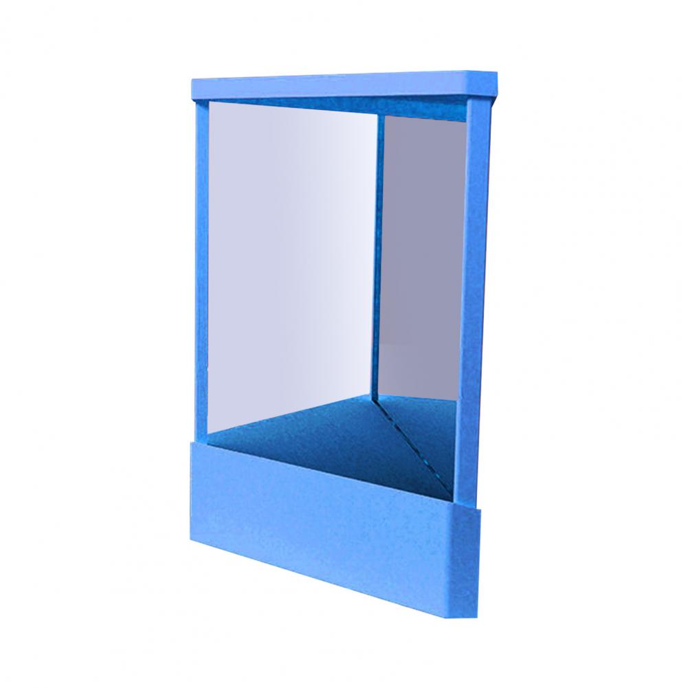 Miroir de maquillage pour le visage, Image réelle de précision, miroir de maquillage, Non grossissant, réflexions réelles, miroir de beauté, ornement de table: 80x80cm / Bleu