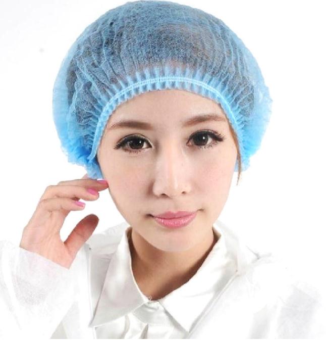 100 stks Wegwerp ademend beschermende cap, anti-stof, haar dropcap, eenmalige gebruik medische cap.