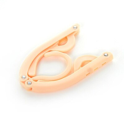 Hangers For Clothes Horse Rack Travel Portable Foldable Multifunction Magic Stretch Drying Home Wardrobe Storage Floor Scalable: Orange