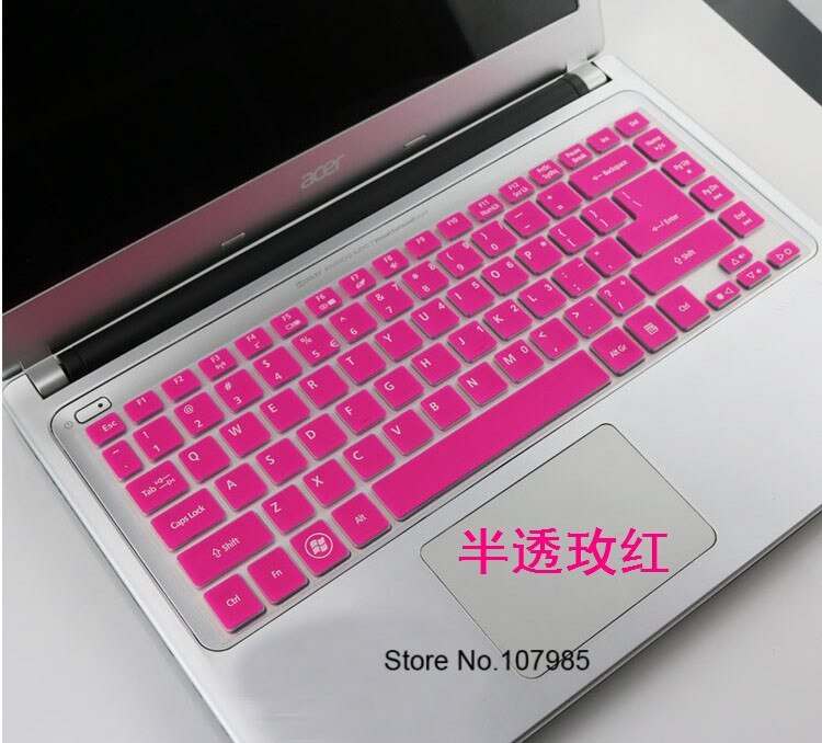 14 cal klawiatura pokrywa Protector dla Acer Aspire ES1-411 ES1-431 TMP245 E5-472G 4755G E5-471 421 E1-472 ES1 411 V5-471: Rose