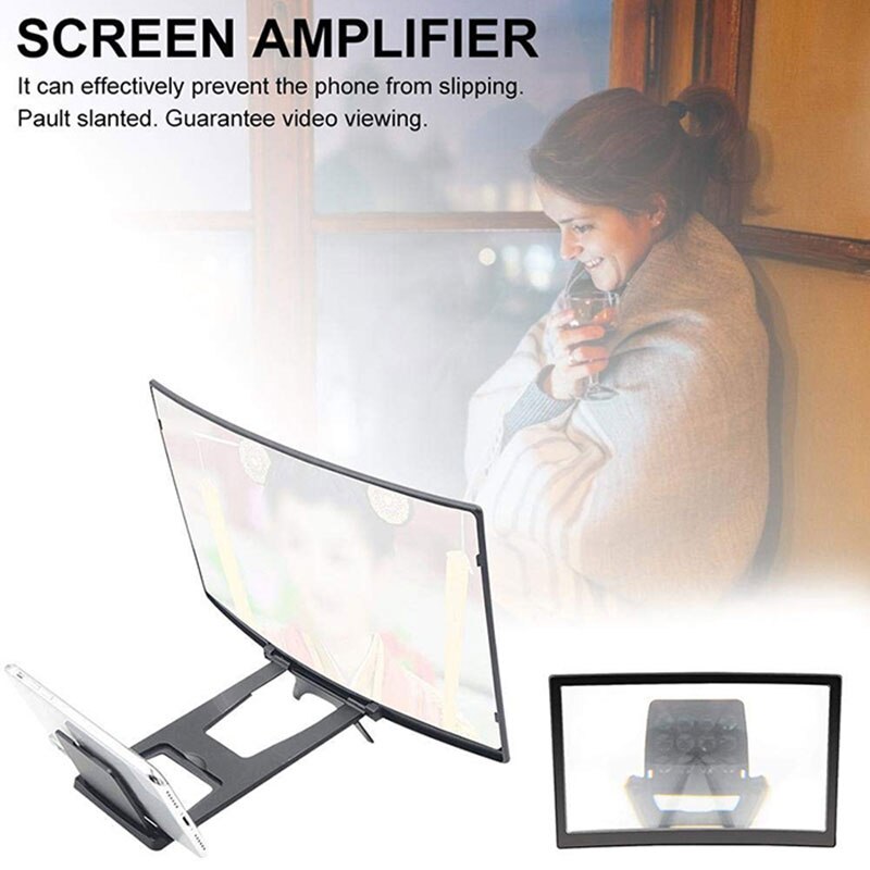 Proyector Movil 12" Phone Magnifier Amplificador De Pantalla Para Phone 3d Phone Cinema Amplifier Glass Amplificatore