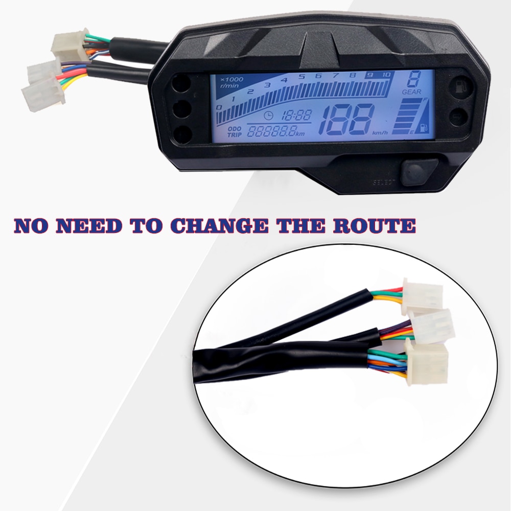 Tacómetro Digital para motocicleta Yamaha FZ16, medidor de temperatura del agua, odómetro, velocímetro, instrumento para Moto