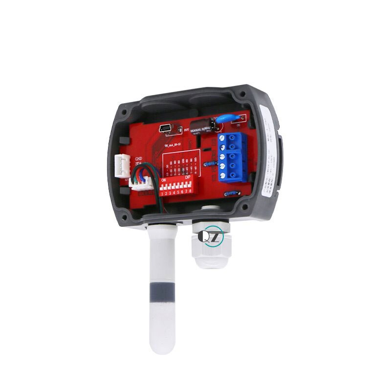 Wall-mounted temperature and humidity transmitter RS485 4-20mA 0-10V temperature and humidity sensor track with display