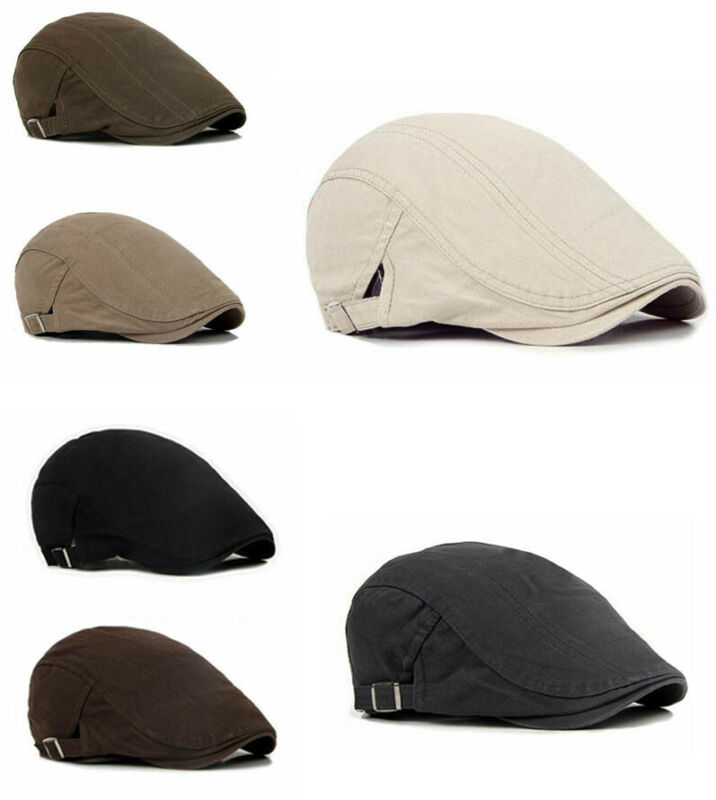 Sommar vanligt linne newboy gatsby keps murgröna hatt driver herr platt cabbie enfärgad newsboy gatsby keps