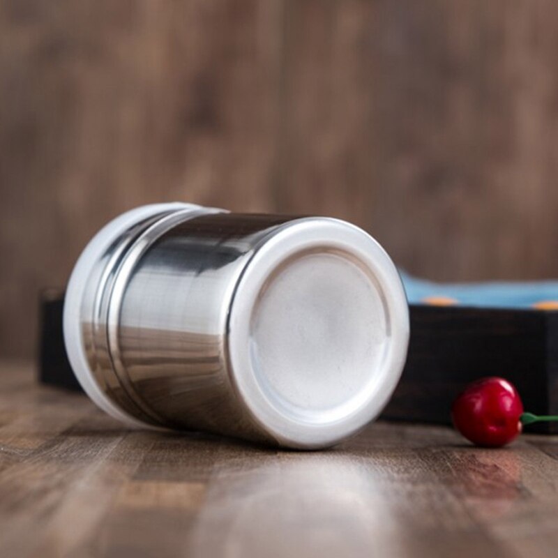 Stainless Steel Salt Sugar Pepper Shaker Box Cocoa Icing Powder Containers Home BBQ Baking Picnic Use