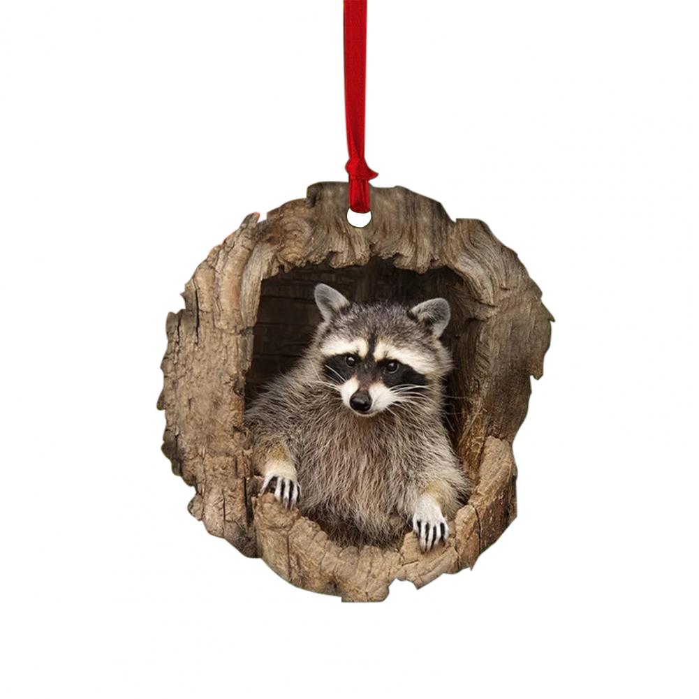 2D Christmas Ornaments Acrylic Cartoon Forest Acrylic Christmas Ornaments Seasonal Decor For Tree Ceiling Cute Pattern Keepsake: camel