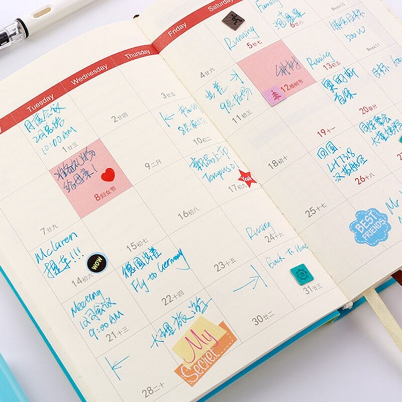 2021 porządek obrad do miękkie etui notatnik plan zarządzania czasem A5 zeszyt