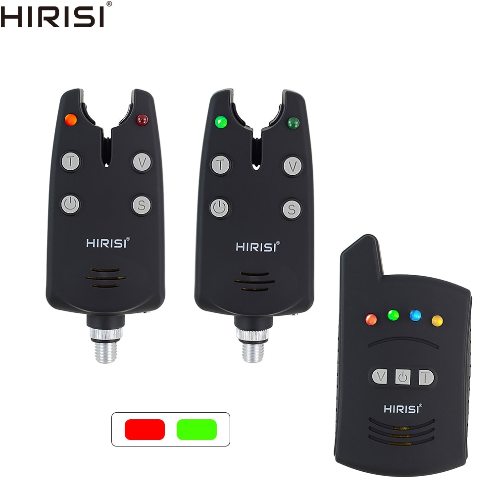 Juego de alarma para pesca de carpa, 1 + 2 alarmas LED de mordedura inalámbricas para pesca gruesa de carpa, B1235
