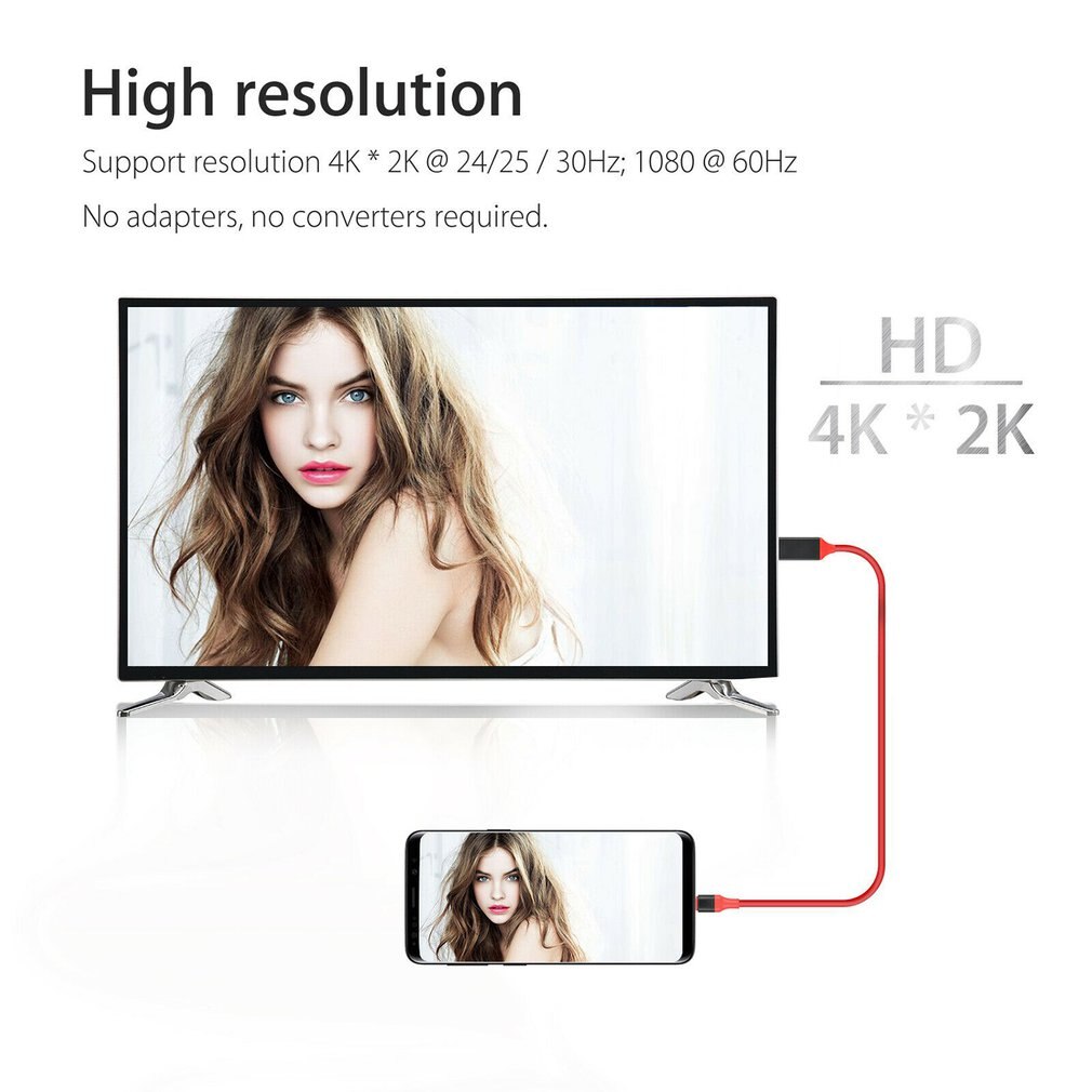 Samsung galaxy  s8 s9+  note 10 s10 plus 4k type c to hdmi av tv kaapelisovitin usb-c hdmi kaapeli nopea