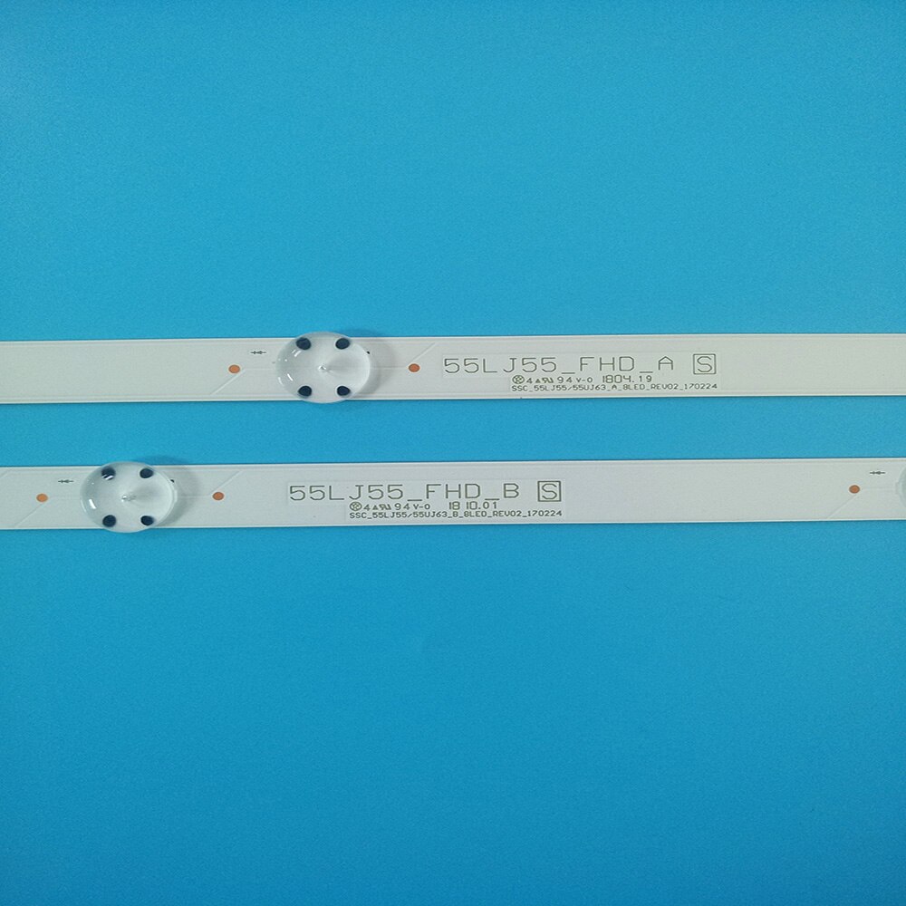 Tira de luces LED de retroiluminación Stip, accesorio para LG 55UJ630V 55UJ6300 55UJ635V 55uj63 _ uhd_a 55uj63 _ uhd_b 55lj55 _ fhd_a 55lj55 _ fhd_b, 10 unids/set/juego