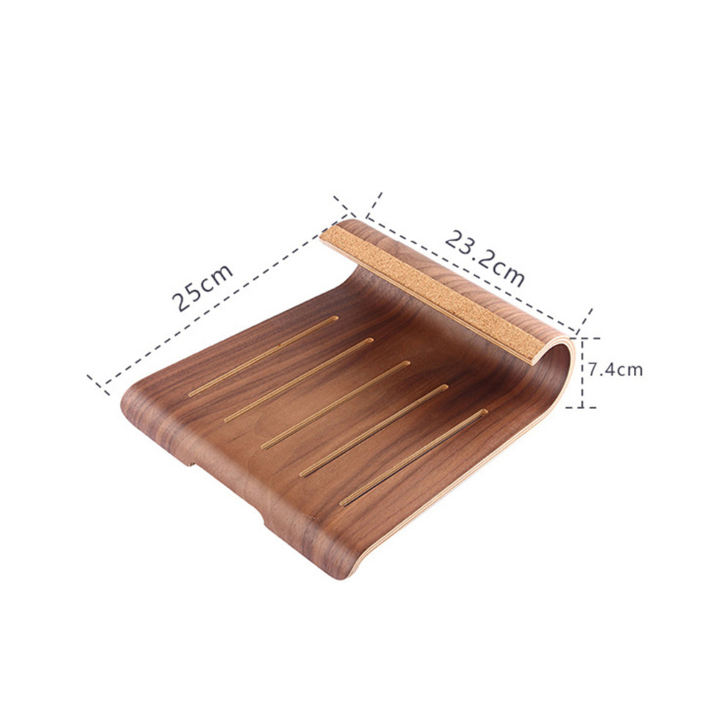 Holz Notizbuch Halfter Unterstützung Computer Stehen Tragbaren Laptop Stand Kühlung Halterung Für Macbook Luft Profi iPad Tablette