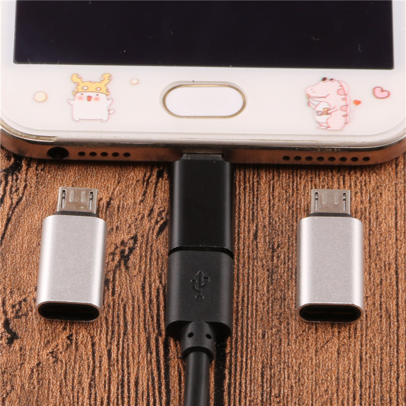 Micro Usb Male Naar Type-C Usb C Vrouwelijke Adapter Android Telefoon Kabel Converter Opladen Connector Voor Huawei Xiaomi samsung Kabel