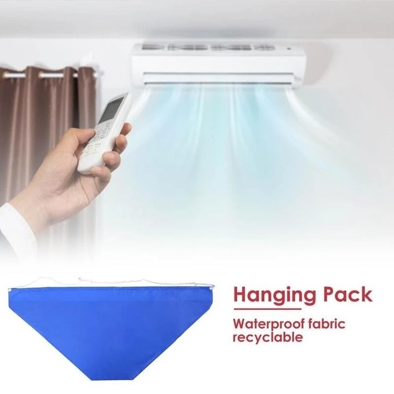 Air Conditioner Cleaning Cover Brushes Filter Net Waterproof Air Conditioner Cleaning Dust Protection Cleaning Bags and Tools