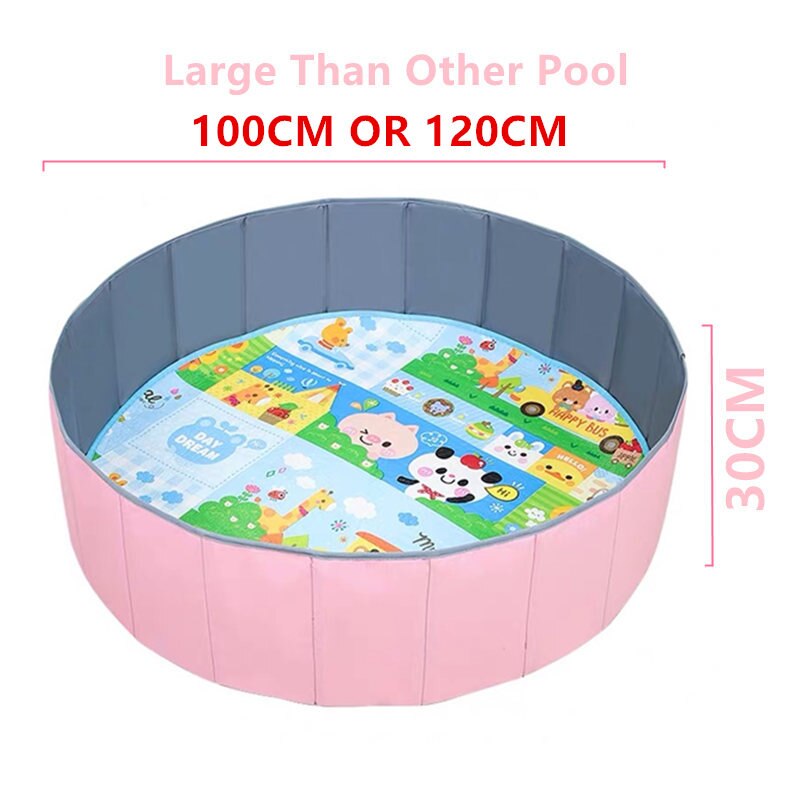 JayCreer 100X30CM / 120X30CM Ball Pits Kids Ball Pit Ball Tent Toddler Ball Pit NOT INCLUDE CUSHION