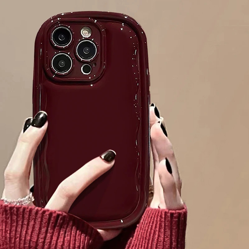 Custodia per telefono lucida a forma di sapone ovale di moda per iPhone 16 Pro Max 15 13 12 11 14 Plus Cover posteriore con cuscino d'aria antiurto in TPU morbido