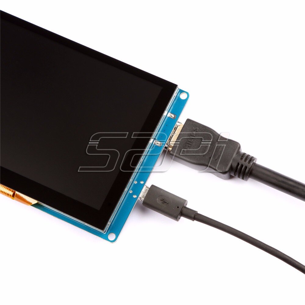 52Pi van CN/US! Gratis Driver 5 inch 800*480 Display Capacitieve Touchscreen Monitor voor Raspberry Pi 4 B Alle Platform/ PC