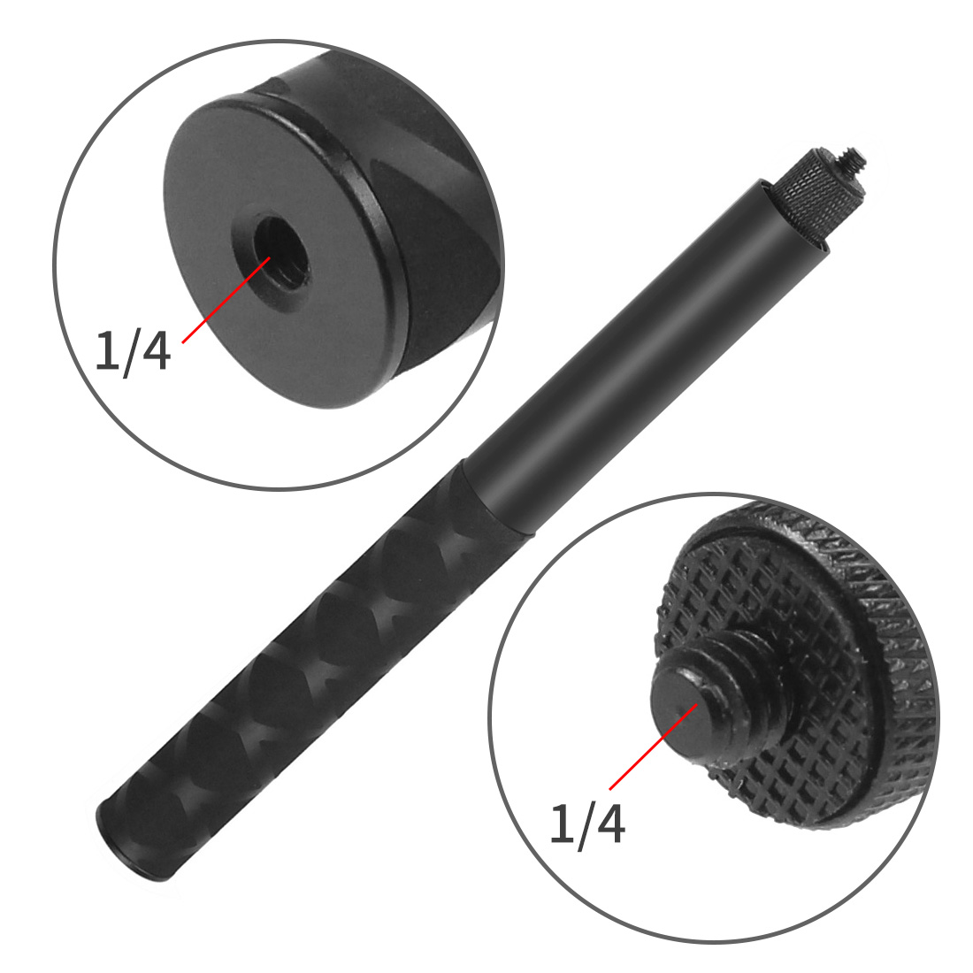 BGNing 1.2m monopiede in lega di alluminio Selfie Stick per Insta360 ONE R/ONE X/ONE/EVO Action Camera staffa estesa