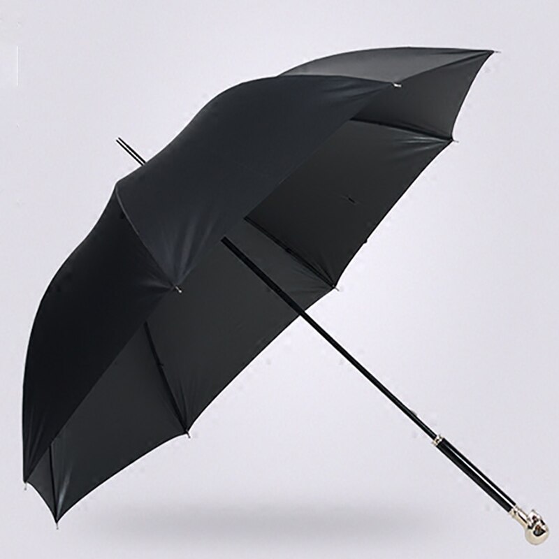 Paraguas con cabeza de calavera para hombre, sombrilla japonesa de Golf a prueba de viento, sol, de negocios, color negro, para lluvia, SY184