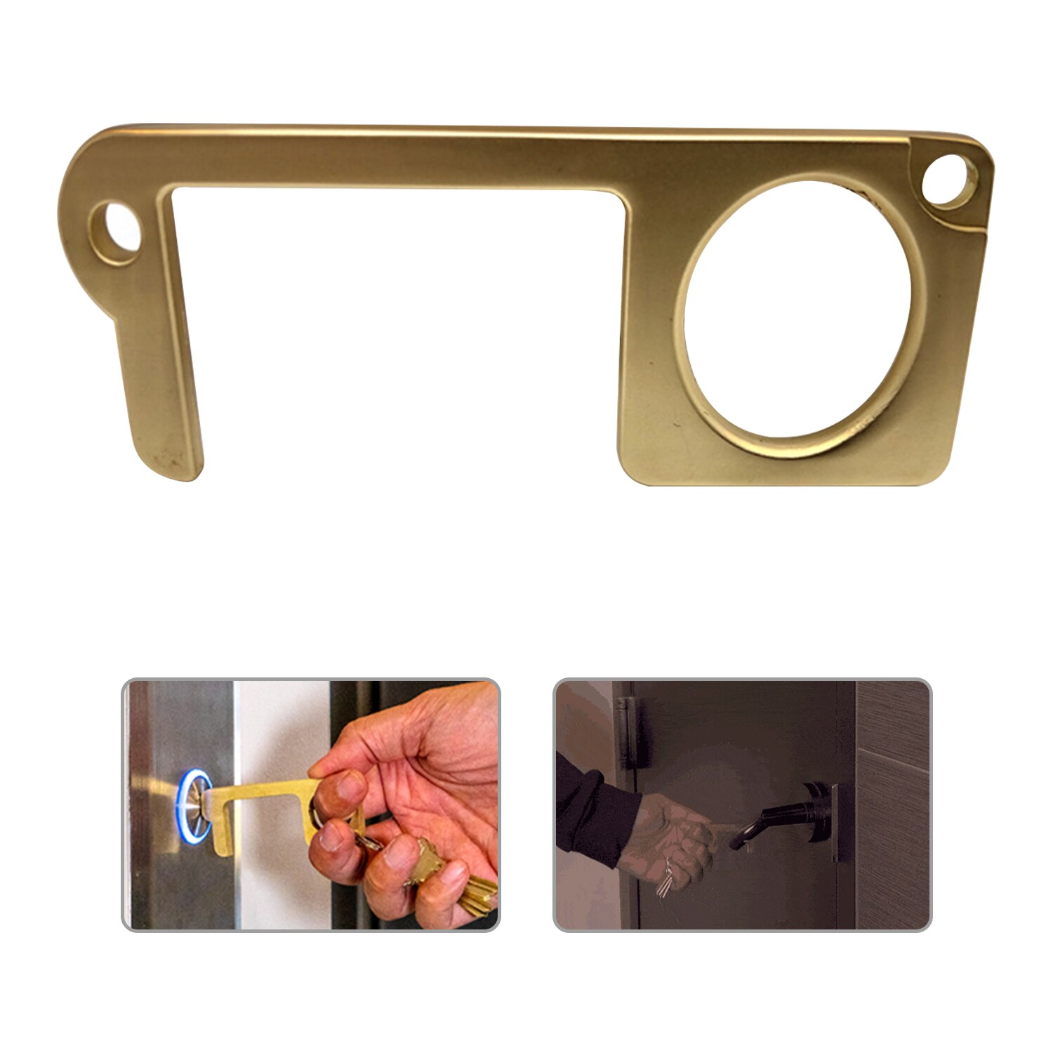 EDC Door Opener Door Handle for Push The Elevator Button Open Hygiene Door Opener No-Touch Door Opener Closer: G