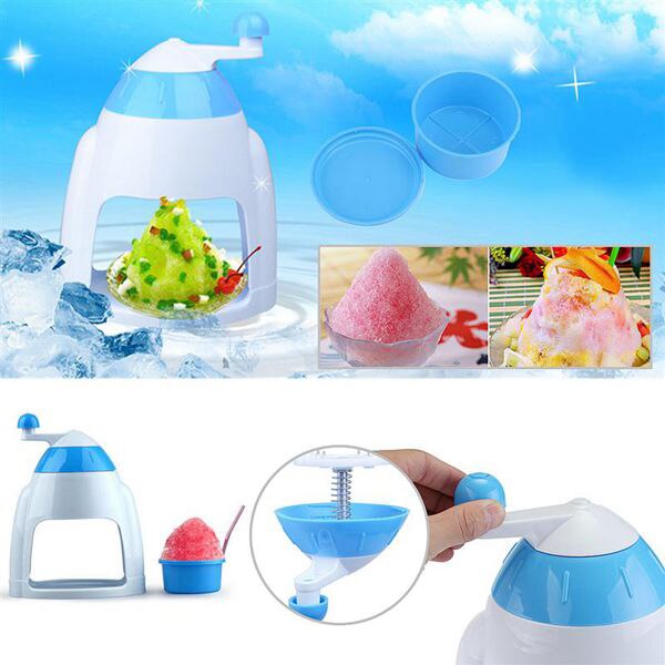 Máquina Manual de hielo para el hogar máquina de batido de copos de nieve máquina de mano picadora de hielo