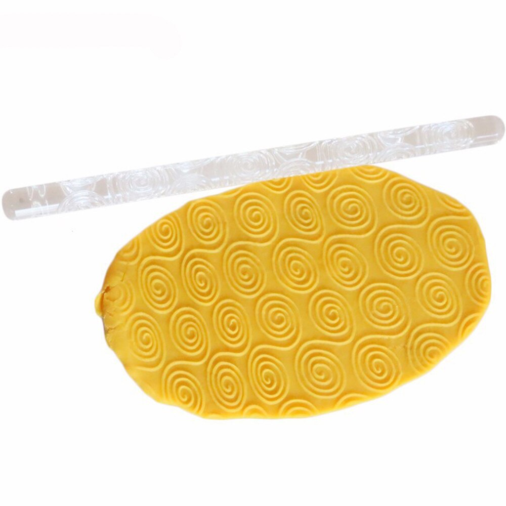 Verkoop Rolling Pin Embossing Acryl Duurzaam Rolling Pin Fondant Suiker Ambachtelijke Cake Bakken Decorating Tool: I