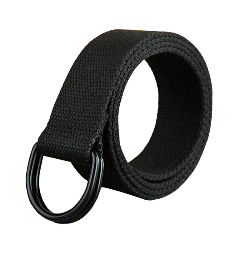 130 Toevallige Unisex Canvas Stof Riem D Ring Gesp Webbing Taille Band