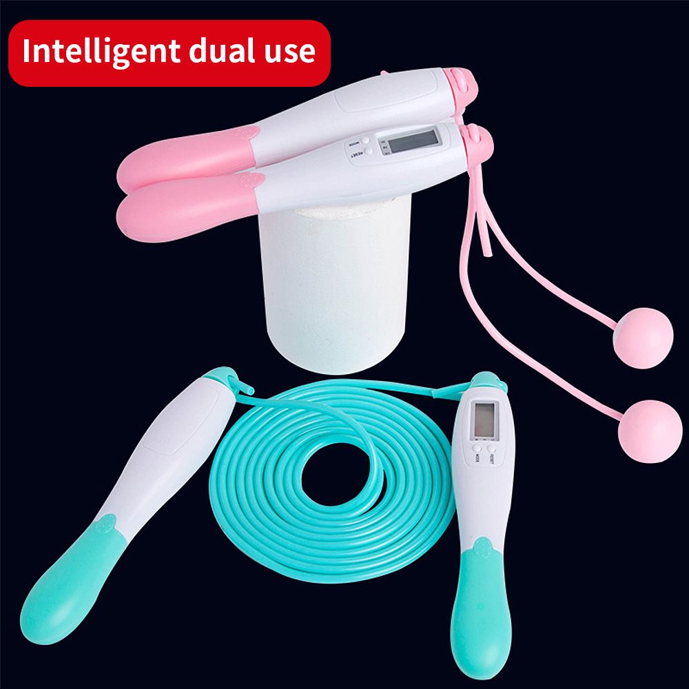 Cordless Electronic Skipping Rope Gym Fitness Cordless Skipping Smart Jump Rope with LCD Screen Counting Speed Skipping Counter