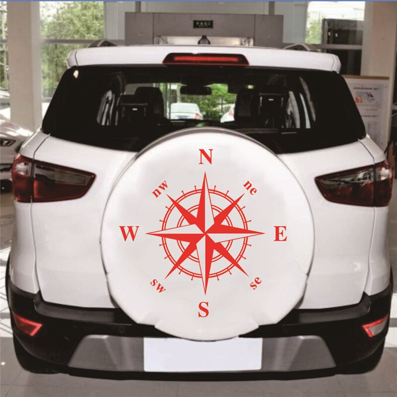 50cm*50cm Car Compass Totem Sticker Art Vinyl Compass Car Stickers and Decals Hood Sticker Cover Body Applique
