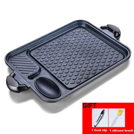 Barbecue Plate Korean Style Maifan Stone BBQ Pot Without Oil Fume Outdoor Picnic Non-Stick Cooker Iron Plate BBQ Plate: NO-6