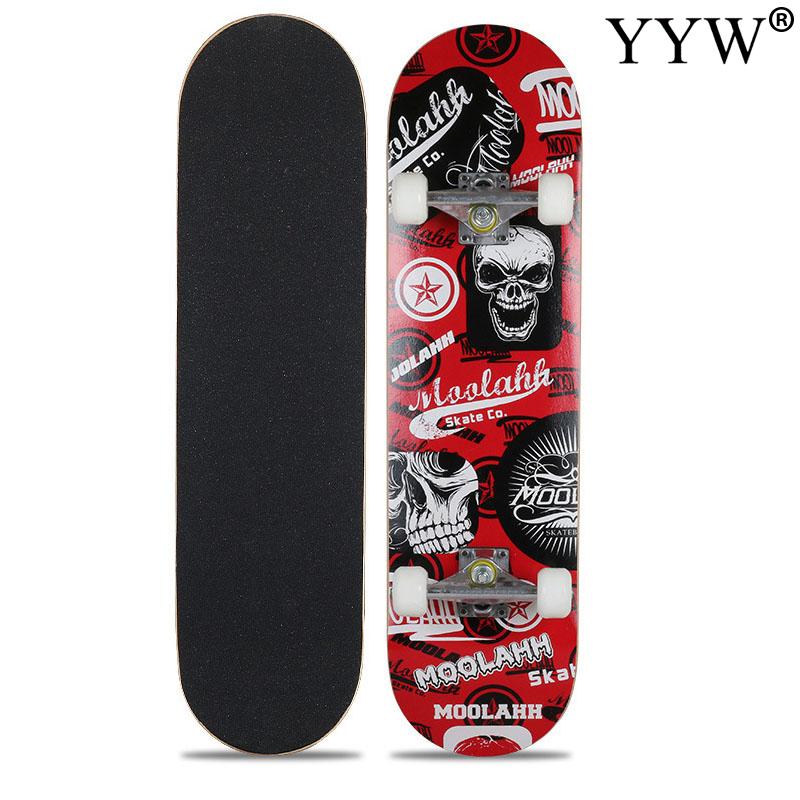 Skateboard Double Rocker Board Street 8 Colors Double Up Board Red Colors Frosted Maple 4 Wheels Teenager Adult Figure Skating