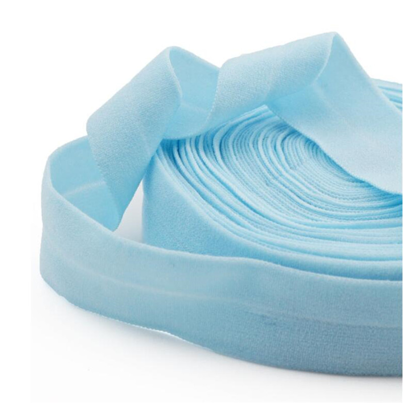 Cinta elástica plegable Para lencería, banda elástica de LICRA Para costura, accesorio de tela de encaje, 20mm, 5 yardas