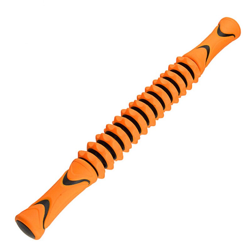 Muskelavlastningsmassager yoga redskap roller stick kroppsmassage avslappningsverktyg för idrottare tränare  xd88: Orange