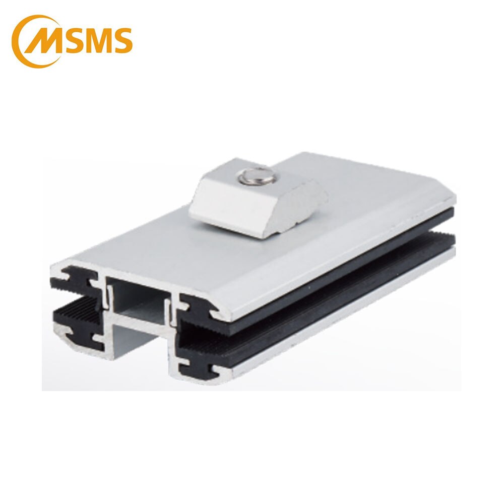 PV Mounting Bracket Aluminum Clamp Mid & End Clamp For Thin Film Solar Panel: mid clamp