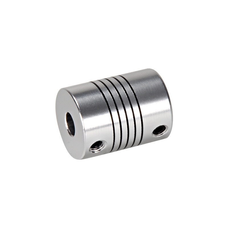 4 kpl alumiininen cnc-moottorin leuka-akselin liitin 5mm to 8mm joustava kytkin  od 19 x 25mm 3/4/5/6/6.35/7/8/10mm