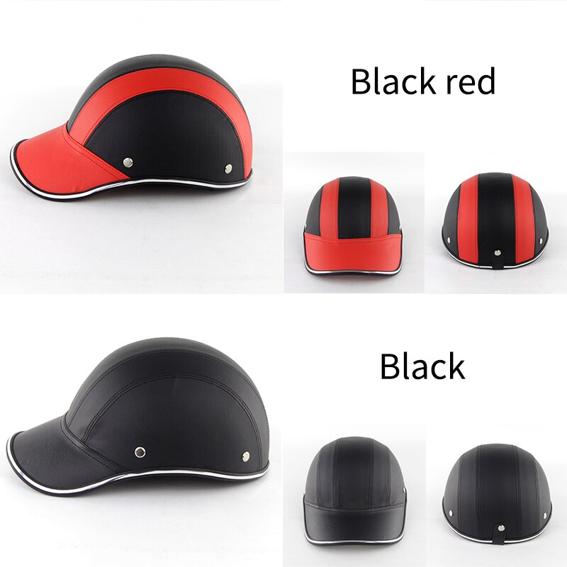 Motorhelm Half Open Gezicht Baseball Cap Ademend Afneembare Voering Verstelbare Stap YA88