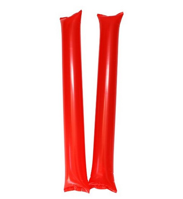 10 par/parti spil aktiviteter cheer forsyninger pe ballon synge konkurrence luft oppustelig pong bong stick god 9 farver: Rød