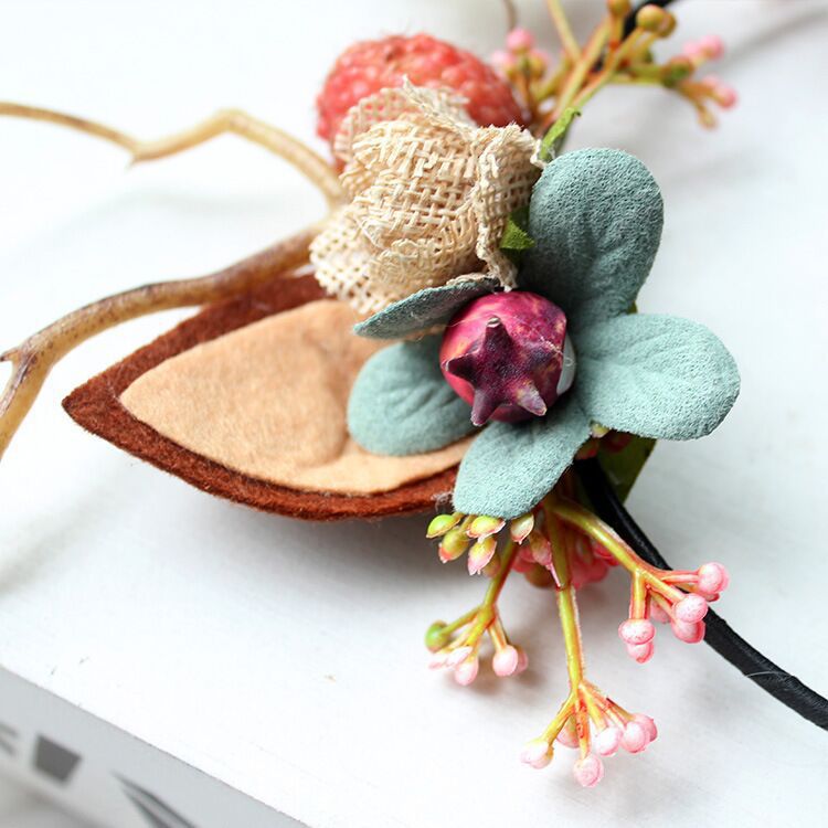 Led rendier gewei hoofdband herten oor bloem kroon haarspeld feest haarband bruiloft verjaardag lichtgevende festival kostuums