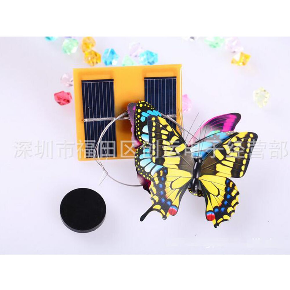 1 stk solcelledrevet dansende flyvende sommerfugl dekorationer til hjemmehave