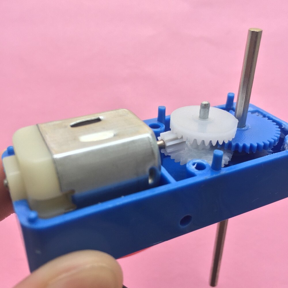 K210y DC1.5-6V 1: 94 mini caixa de redução elétrica dc motor de engrenagem saída biaxial para diy robô carro motor brinquedos peças