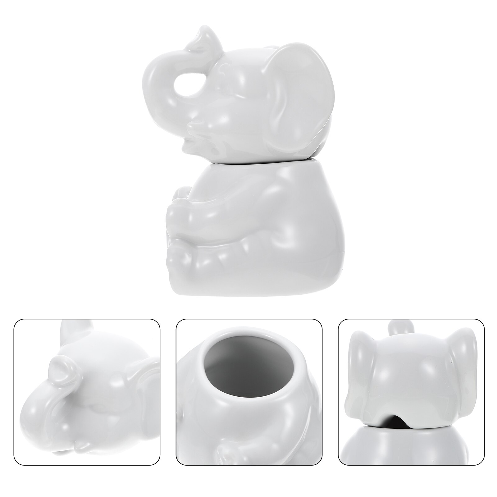 Petite carafe de rangement, tasse d&#39;eau, à café, polyvalente, en forme d&#39;animal: 9X9X13CM