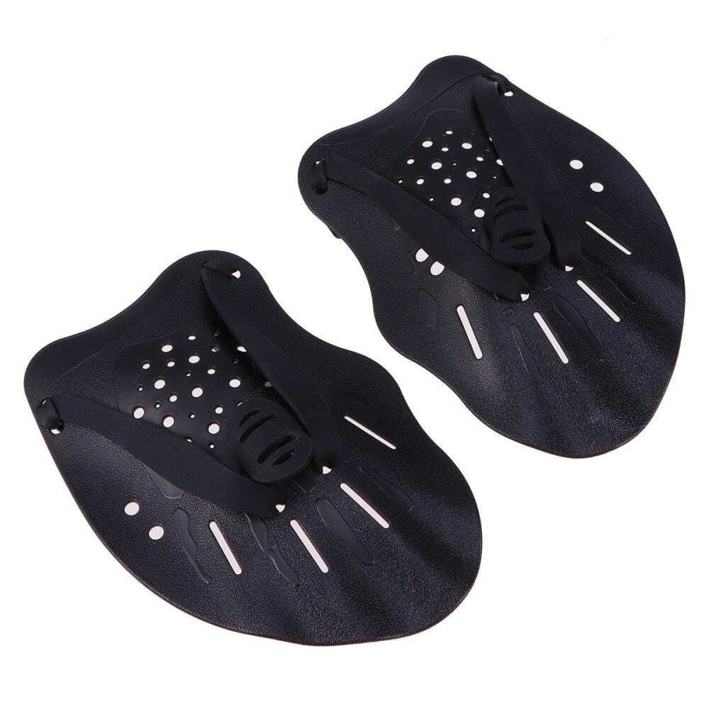 1 paar Schwarz Schwimmen Handschuhe Schwimmhäuten Aquatische Fit Traning Handschuhe Paddel Tauchen Hand Web: Black