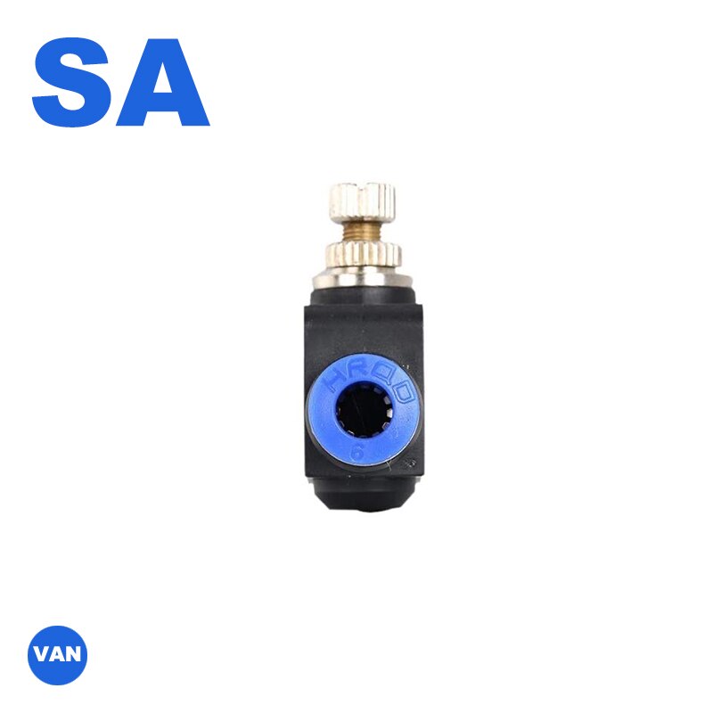 SA 4-12mm throttle valve Air Flow Speed Control Valve Tube Water Hose Pneumatic Push In Fittings