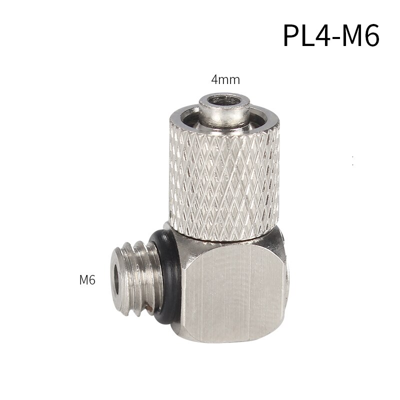 Pneumatic Fitting Male Thread M5 M6 To Air Tube 4mm 6mm ， Mini Straight Pneumatic Pipe Air Quick Joint Coupler Connector: PL4-M6