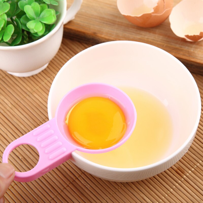 Séparateur d'oeufs en plastique jaune blanc criblage maison cuisine Chef salle à manger Gadget de cuisson traitement des oeufs distributeur d'oeufs