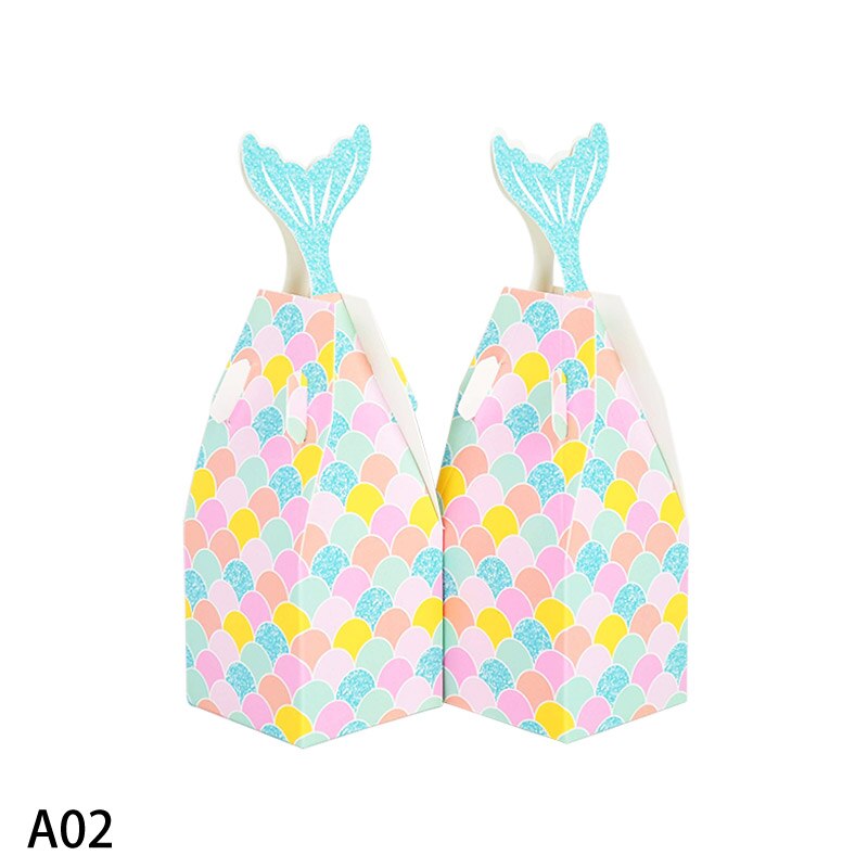 10Pcs Mermaid Tail Candy Box Kids Favor Mermaid Th... – Vicedeal