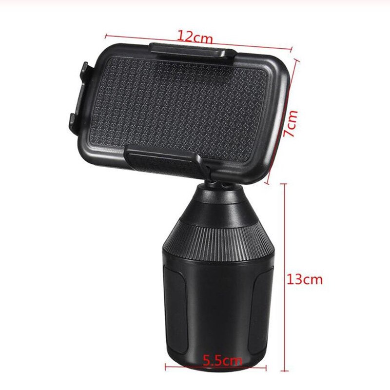 Universal Adjustable Cup Holder Car Mount 360 Degree Rotatable For Cell Phones Extra Long Neck: Default Title